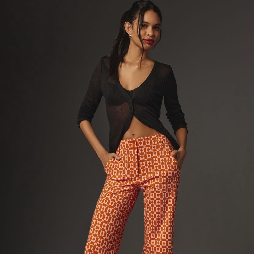 Maeve “The Naomi” print wide leg pants. NWT